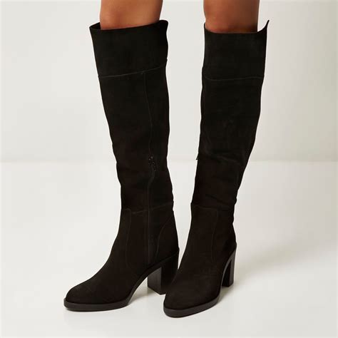 Black Suede Boots 